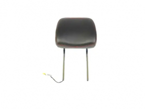 Front left headrest for Jeep Grand Cherokee WK2 17-22, black leather with red stitching