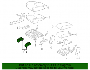 Lexus RX350 RX450h 10-15 Beige 2nd Row Seat Runner Cap