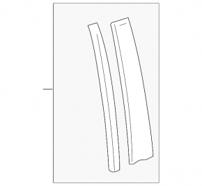 Door trim side rear right Lexus RX350 RX450h 10-15 front