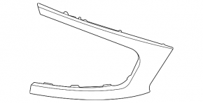 Kia EV6 22-24 large upper right rear bumper cover for charging port