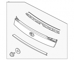 Hyundai Sonata 2020-23 trunk lid trim