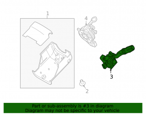 Steering column switch left Ford Flex 09-12