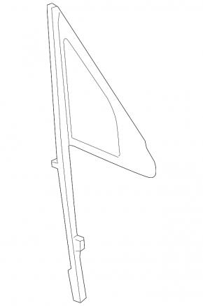 Door glass triangle front left Porsche Cayenne 958 11-17