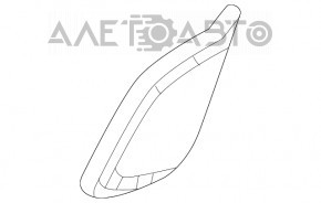 Door plug triangle inner front left Mercedes W167 GLE 350 450 20-26 black for speaker