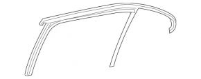 Rear left door glass seal for Mercedes A-class V177 19-22