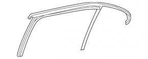 Rear left door glass seal for Mercedes A-class V177 19-22