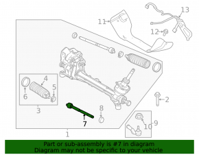 Steering rod right Ford Escape MK3 13- CTR