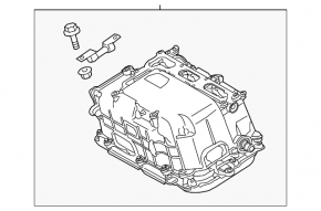 The Toyota Prius V 12-17 inverter has dented tubes.