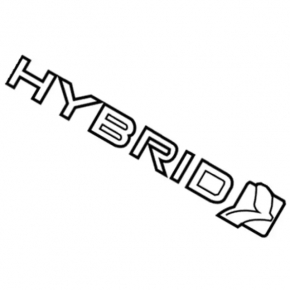 Ford Fusion mk5 19-20 Type 2 HYBRID trunk lid emblem