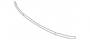 Front bumper center molding for Land Rover Range Rover 2013-2017 pre-restored, dark gray