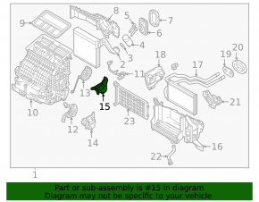 Left-hand actuator motor for heater and air conditioner for Mazda CX-50 2023-2025