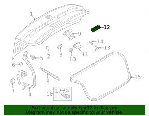 VW Jetta 19-24 Rear View Camera with Trunk Handle
