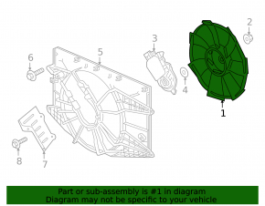 Honda Civic X FC 16-21 2.0 Cooling Fan Impeller