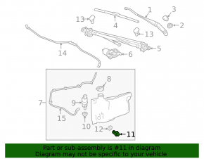 Chevrolet Volt 16- Washer Fluid Level Sensor