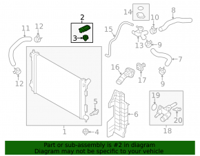Radiator bracket upper right Hyundai Elantra UD 11-15