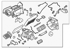 Heater assembly Nissan Leaf 18-21