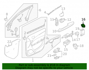 Seat Memory Control Front Left Acura TLX 15-