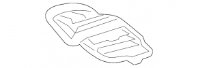 Front panel air duct deflector right Chevrolet Trax 17-20 black