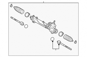 Lexus RX300 98-03 steering rack