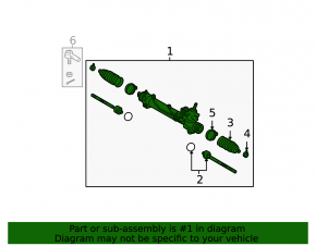 Lexus RX300 98-03 steering rack