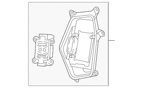 Right headlight lamp cover for Audi A6 C7 12-15 for LED