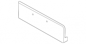Frame for number plate front bumper Mini Cooper F56 3d 14-21