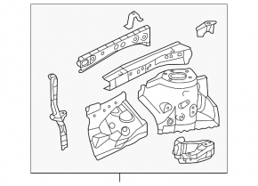 Front right quarter panel for Toyota Camry v55 15-17 USA