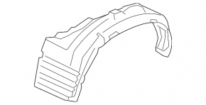 Front left fender liner Mitsubishi Lancer 10-15