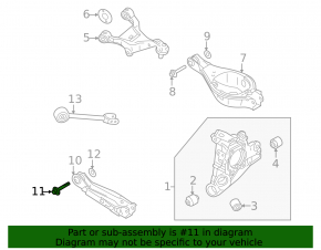 Nissan Rogue camber bolt 21-23 80mm