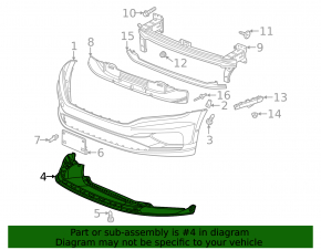 Front bumper lip VW Passat 20-22 scratches, dented, crack