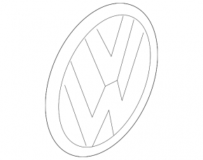 VW Emblem Tailgate VW Tiguan 22-24