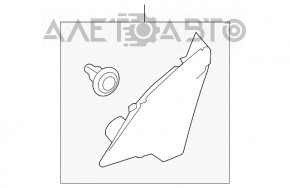 Side mirror plug front right Toyota Highlander 14-19