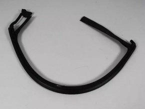 Upper front left door molding with seal Fiat 500 12-19 black