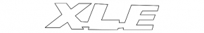 Emblem inscription "XLE" trunk door Toyota Rav4 19-