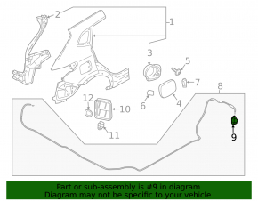 Nissan Rogue Sport 20-22 Fuel Door Lock