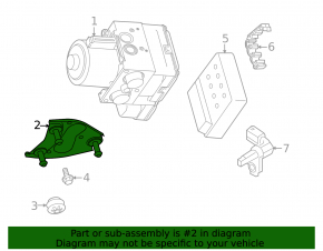 ABS Bracket Porsche Cayenne 958 11-17