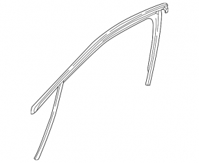 Front right glass seal Infiniti QX30 17-