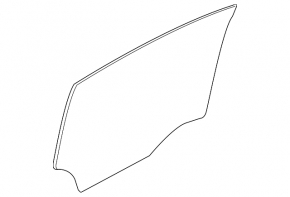 Rear left door glass Cadillac ATS 13-18 scratch