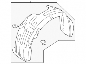 Front right fender liner for Kia Niro 19-22 EV