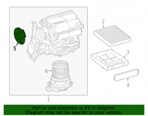 Actuator motor heater drive ventilation Toyota Venza 21-