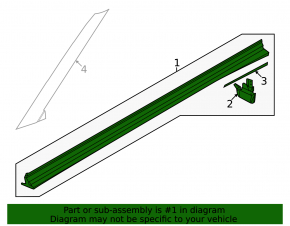 Right threshold for Kia EV6 22-24 GT, GT-Line