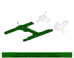Driver's seat longitudinal adjustment motor A3 8V 15-20 with bracket without runners