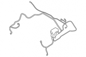 Hyundai Azera 12-17 3.3 hood fuse box missing wiring, broken mount