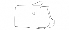 Bracket behind the grille of the front bumper left Porsche Cayenne 958 11-14