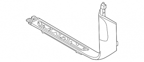 Door sill trim front left Porsche Cayenne 958 11-14 with trim