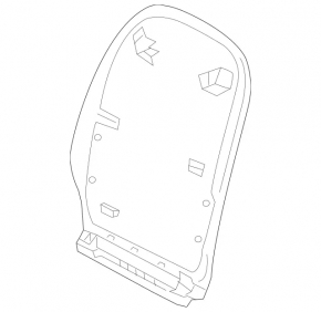 Mercedes H247 GLA 20-26 black rear passenger seat trim