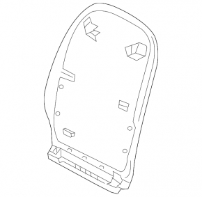 Mercedes H247 GLA 20-26 black rear passenger seat trim