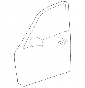 Door bare front left Mercedes GLC 16-22 SUV