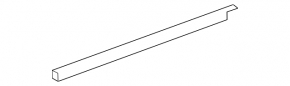Glass seal inside front left door Mercedes GLS-class X166 13-19