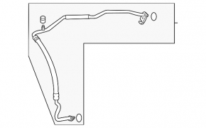 Air conditioner tube heater-condenser Mazda 3 19- 2.5 R1234yf, Mexico built